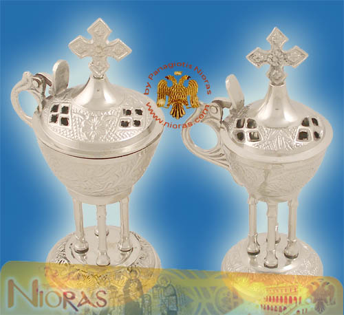 Orthodox Incence Burner With Legs A Nickel